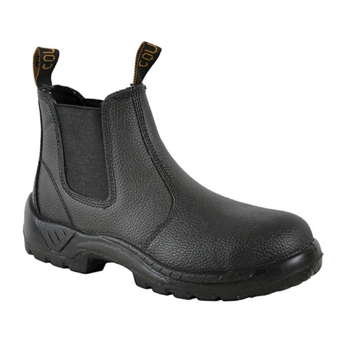 black slip on work boots