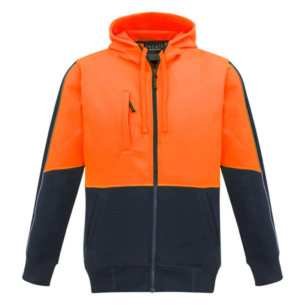 HiVis 320gsm Full Zip Hoodie | Badger Australia